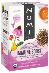 A blend of echinacea, dandelion root, dandelion leaf, rosehip, ginger, cinnamon & licorice for an invigorating cup. (16-ct box, 6-box case)